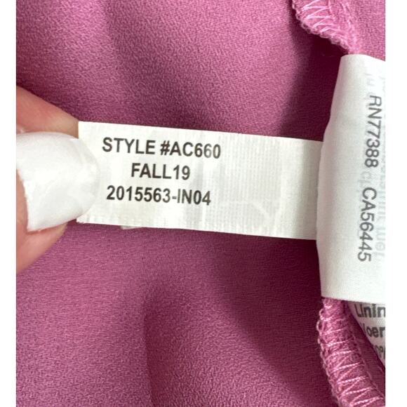 J. Crew Drapey Sleeveless Top Blouse in Recycled Poly Lilac Size 10 - Picture 7 of 9